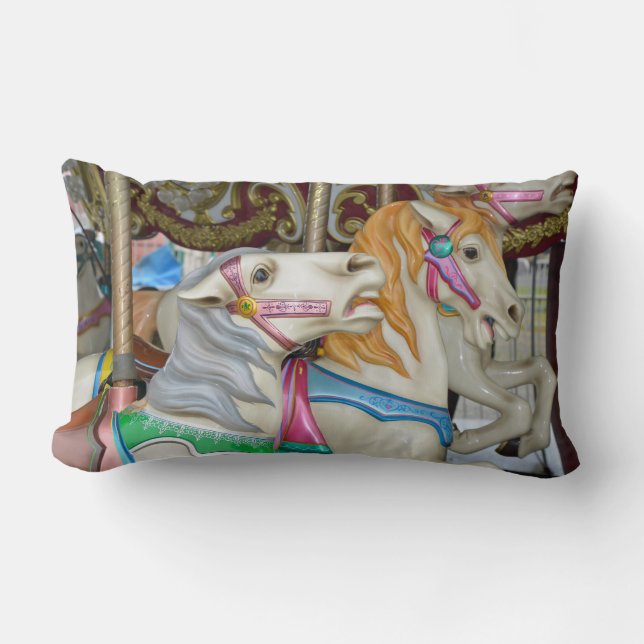 Karusselpferde Lendenkissen (Vorderseite)