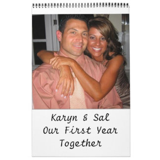 Karyn u. Salz unser erstes Jahr zusammen Kalender