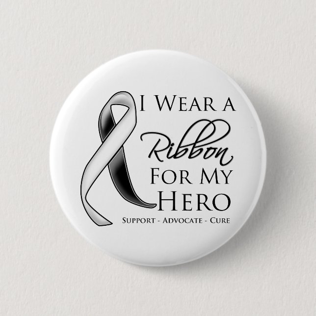 Karzinoid Cancer Ich trage ein Band für meinen Hel Button (Vorderseite)