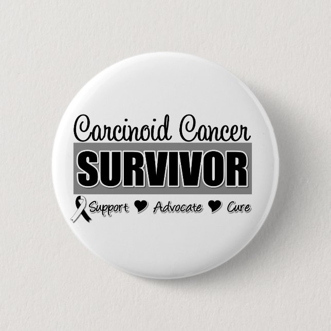 Karzinoid Cancer Survivor Abzeichen Button (Vorderseite)