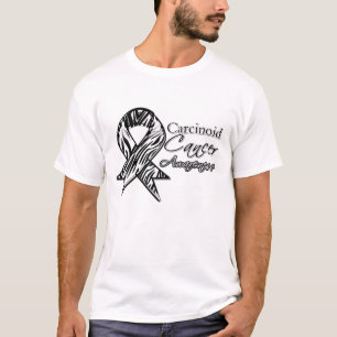 Karzinoid Cancer Zebra Striped Awareness Ribbon T-Shirt
