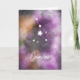 Karzinom Zodiac Purple Galaxy Karte