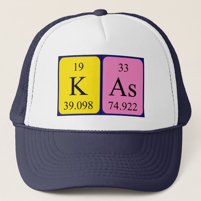 Kas periodische Tabellenname Truckerkappe (Vorderseite)