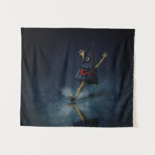 Kasa Obake Japanischer Regenschirm Ghost Rainy Day Wandteppich