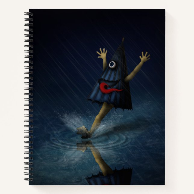 Kasa Obake Japanischer Student Katakana Chart Notizbuch (Vorderseite)