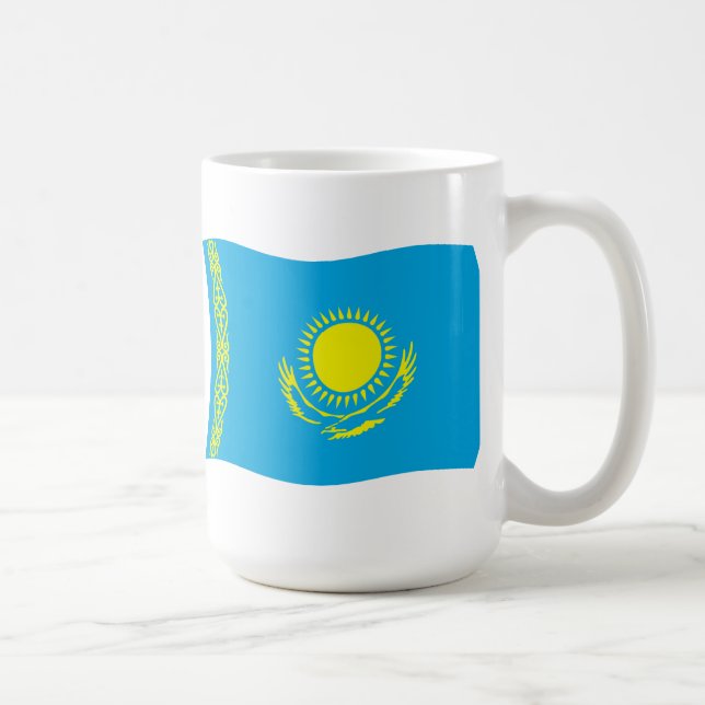 Kasachstan Flag-Tasse Kaffeetasse (Rechts)