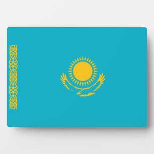 Kasachstan - Flagge Fotoplatte