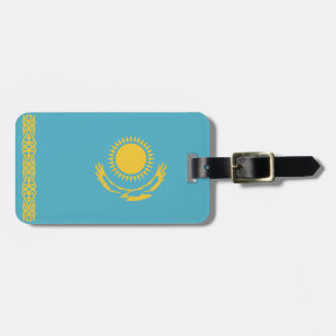 Kasachstan-Flagge Gepäckanhänger
