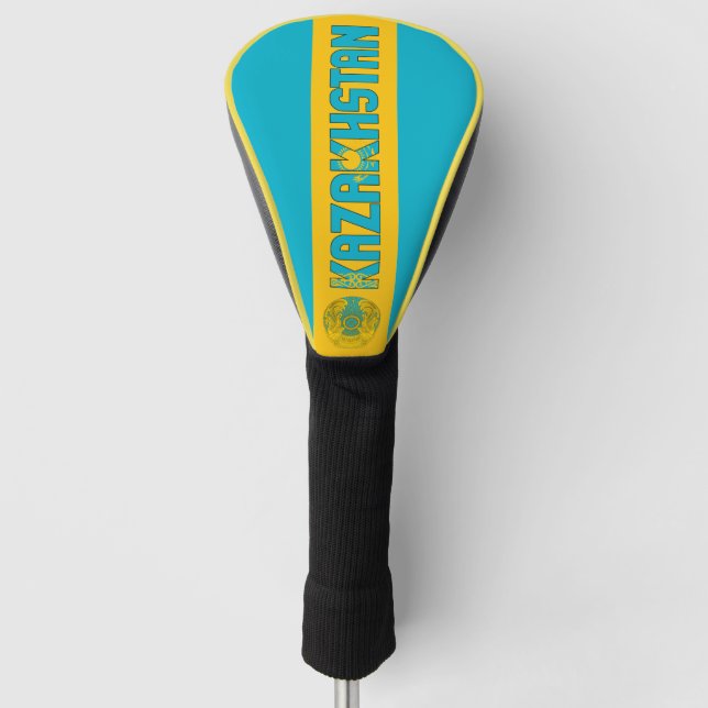 Kasachstan Flagge Gorgetic Patriotic Golf Headcover (Vorderseite)