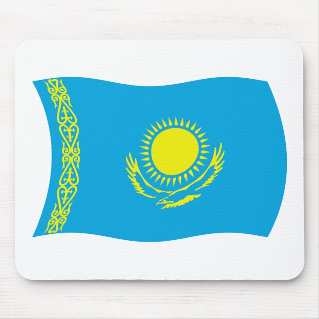 Kasachstan-Flagge-Mauspad Mousepad (Vorne)