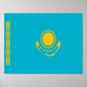 Kasachstan - Flagge - Poster
