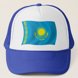Kasachstan-Flaggenmütze Truckerkappe