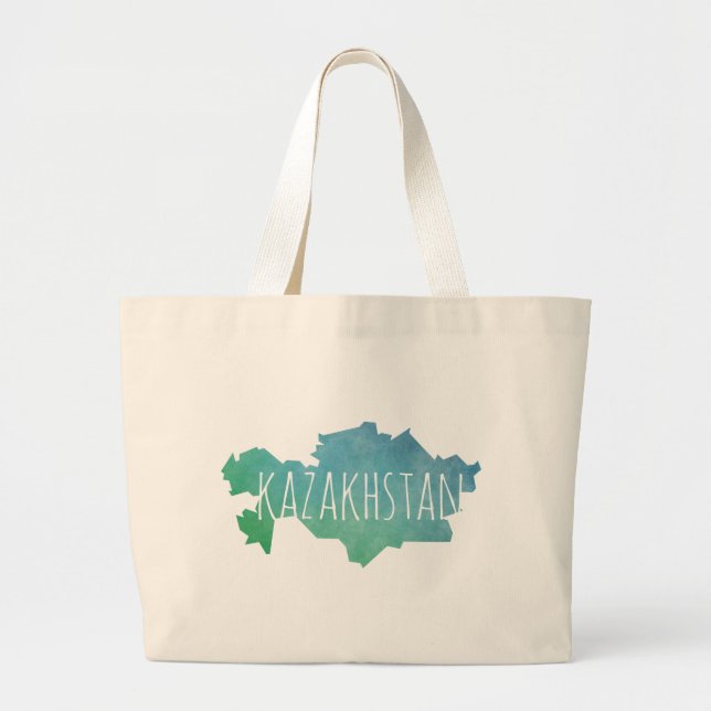 Kasachstan Jumbo Stoffbeutel (Vorne)