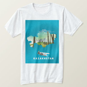 Kasachstan Karte T-Shirt