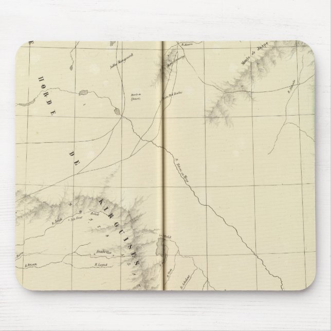 Kasachstan, Kirgisistan Mousepad (Vorne)