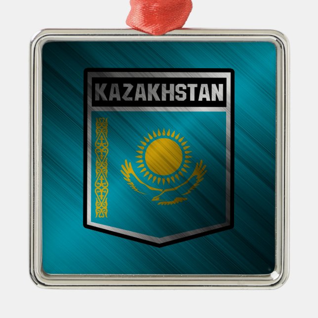 Kasachstan Ornament Aus Metall (Vorne)