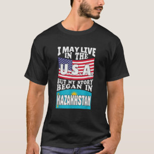 Kasachstan Qazaqstan Kasachstan Kasachstan USA Ame T-Shirt