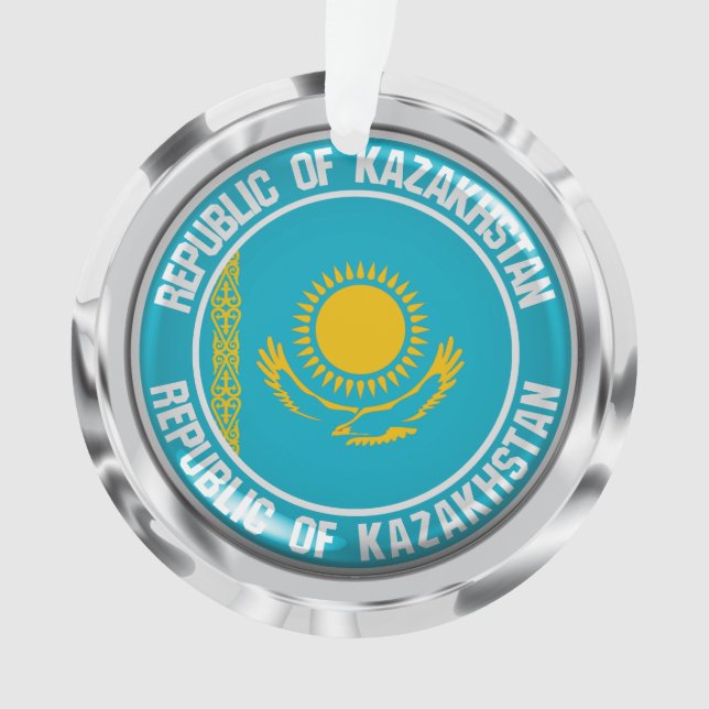 Kasachstan Runde Emblem Ornament (Vorderseite)