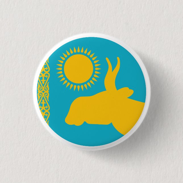Kasachstan Saiga antelope Kazaka National Animal Button (Vorderseite)