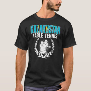 Kasachstan Tischtennis unterstützt Kasachstan Ping T-Shirt