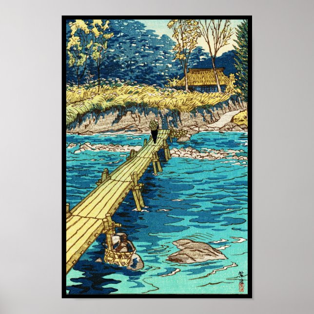 Kasamatsu Shiro Musashi Arashiyama shin hanga Poster (Vorne)