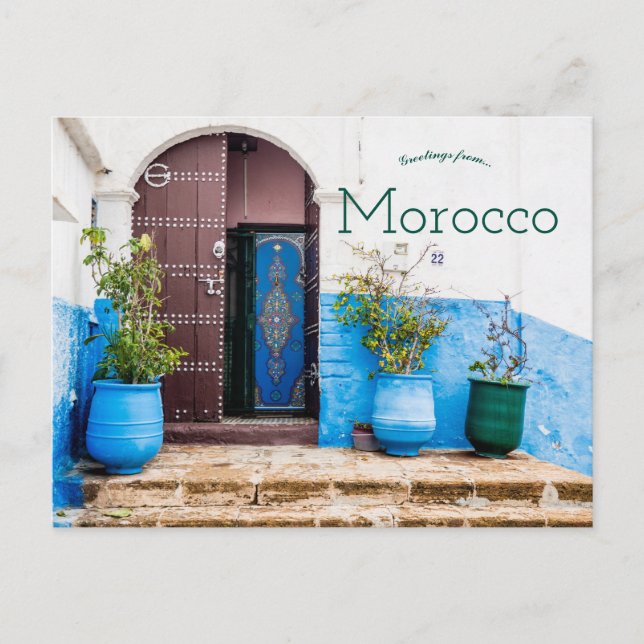 Kasbah der Oudayes in Rabat Marokko Postkarte (Vorderseite)