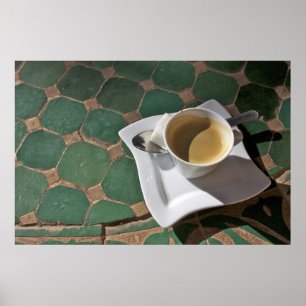 Kasbah Hotel und Restaurant, Kaffee und grün Poster