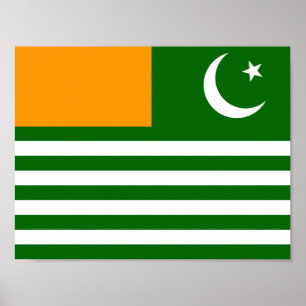 Kaschmir-Landesflaggeprovinz-Regionssymbol Poster