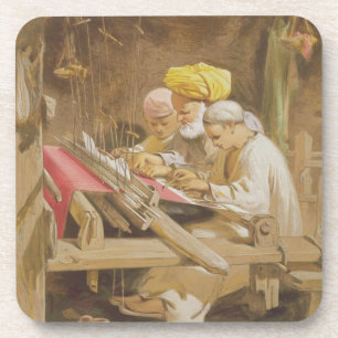 Kaschmir-Schale: Spinnen, 1863 (chromolitho) Getränkeuntersetzer