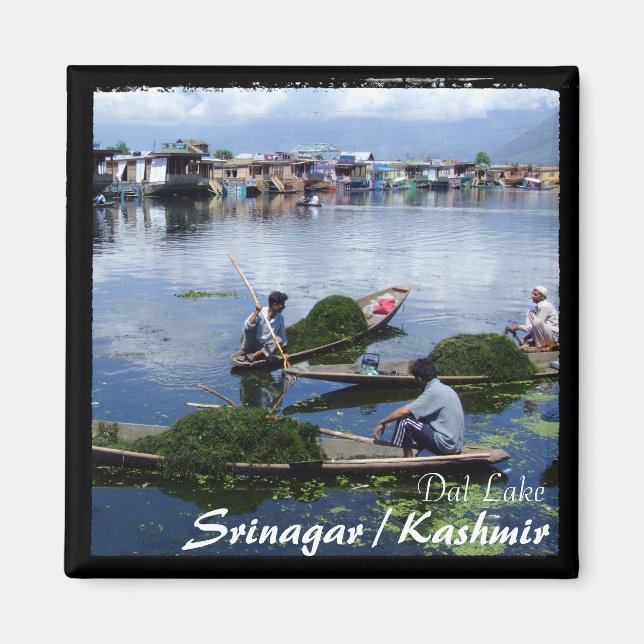 Kaschmir, Srinagar - Shikara-Boote (Magnet) Magnet (Vorne)