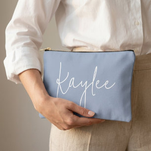 Kaschmirblaue personalisierte Geschenktasche für d Zubehörtasche