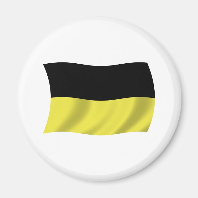 Kaschubische Flagge Magnet (Vorne)
