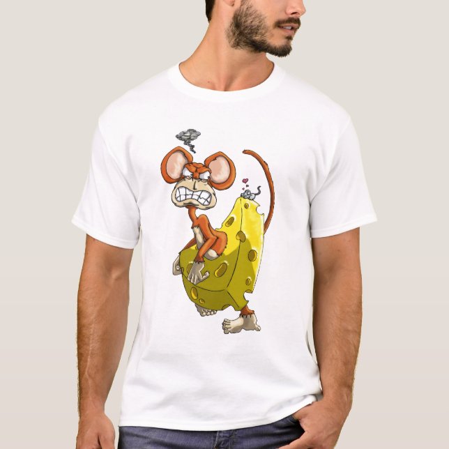 Käse Affe scherzt Shirt (Vorderseite)