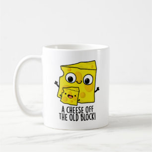 Käse aus dem alten Block Funny Food Puff Kaffeetasse