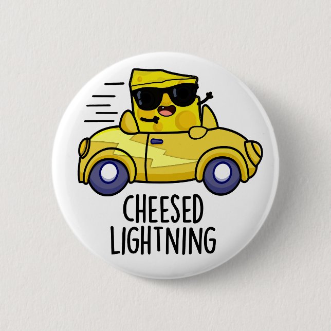 Käse-Blitz Funny Cheese Puff Button (Vorderseite)