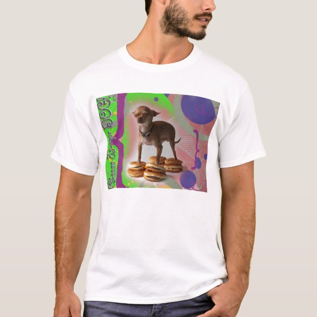 Käse-Burger-Hund T-Shirt (Vorderseite)