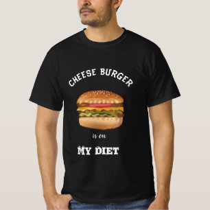 Käse Burger ist auf dem Shirt