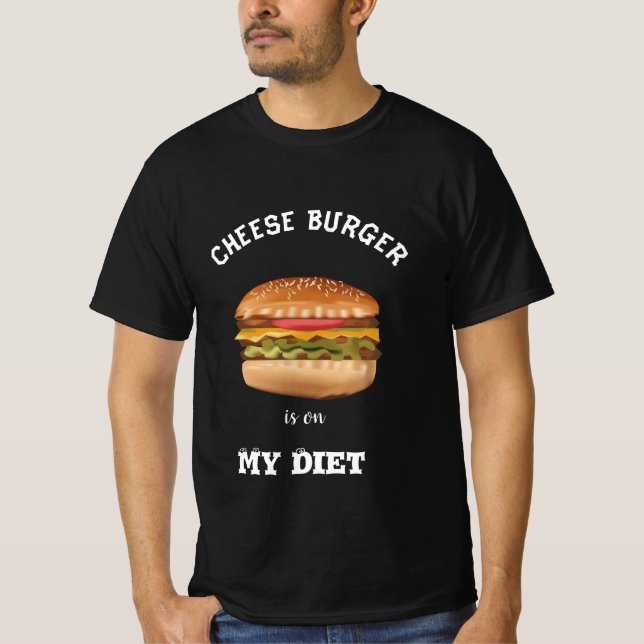 Käse Burger ist auf dem Shirt (Vorderseite)