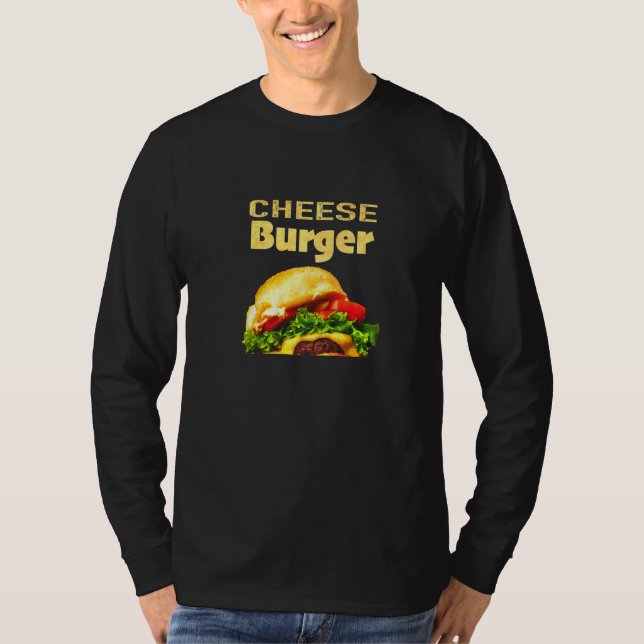 Käse Burger National Hamburger Day Fast Food T-Shirt (Vorderseite)