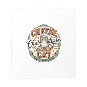 Käse Charcuterie Katze Käse Charcuterie Katze Vint Notizblock