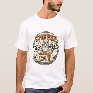 Käse Charcuterie Katze Käse Charcuterie Katze Vint T-Shirt