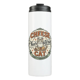 Käse Charcuterie Katze Käse Charcuterie Katze Vint Thermosbecher