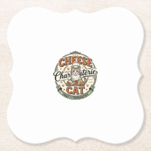 Käse Charcuterie Katze Käse Charcuterie Katze Vint Untersetzer