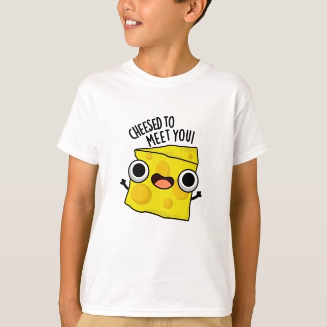 Käse, der Sie mit lustigen Nahrungskanonen trifft T-Shirt (Vorderseite)