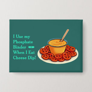 Käse-Dip-Phosphat-Binder-Knopf Button