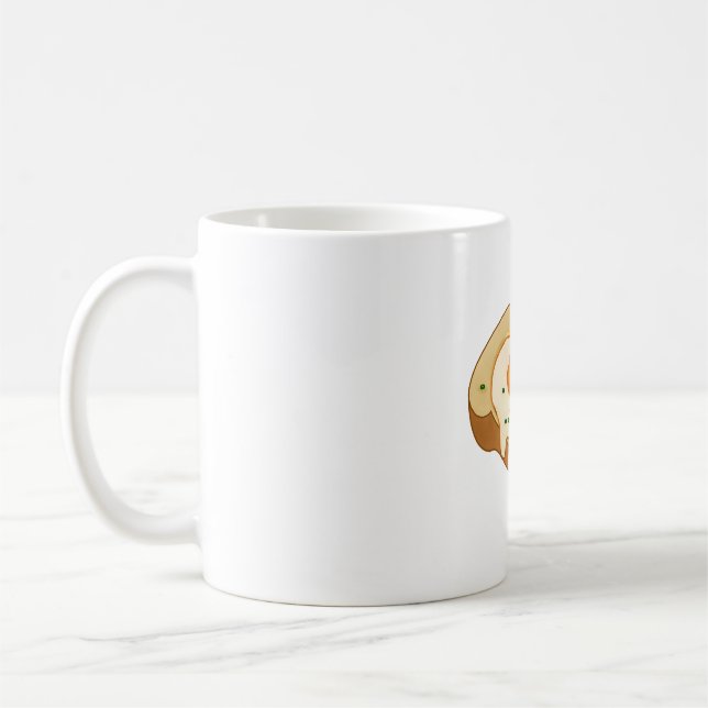 Käse-Ei-Toast Kaffeetasse (Links)