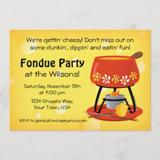 Käse-Fondue-Party Einladung