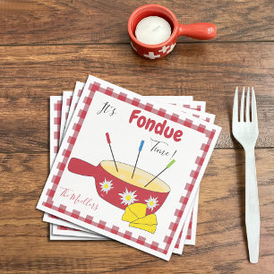 Käse Fondue Party Paper Napkins Serviette