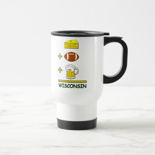 Käse-Fußball-Bier Wisconsin Reisebecher