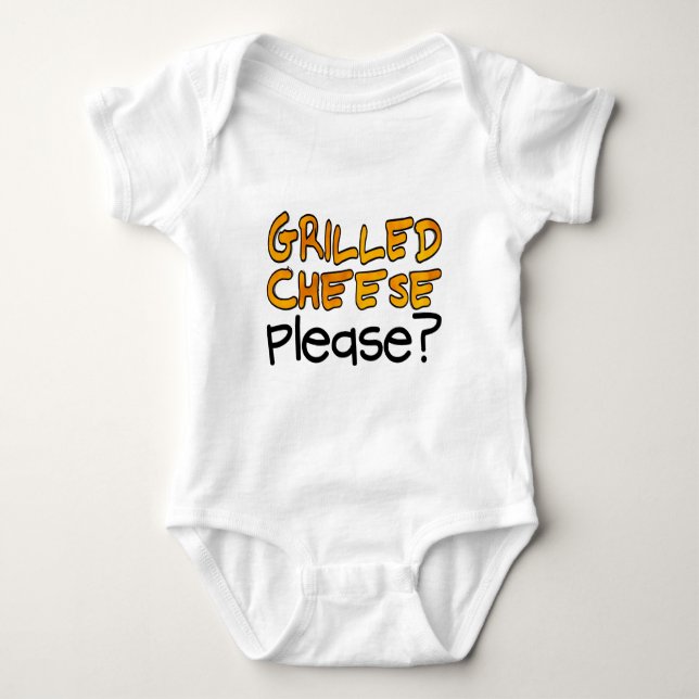 Käse gegrillt bitte? baby strampler (Vorderseite)